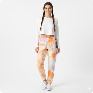 Wildfox Sherbert Wash Rory Tie-Dye Jogger Sweatpants - Size Small